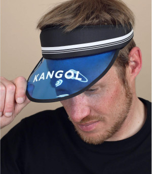 Visor Cap Kangol blau schwarz Retro Visor black